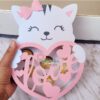Caja en forma de gato San Valentin