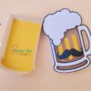 Archivo para recortar y armar caja en forma de vaso de cerveza