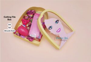 Caja Muñeca svg, silhouette, PDF