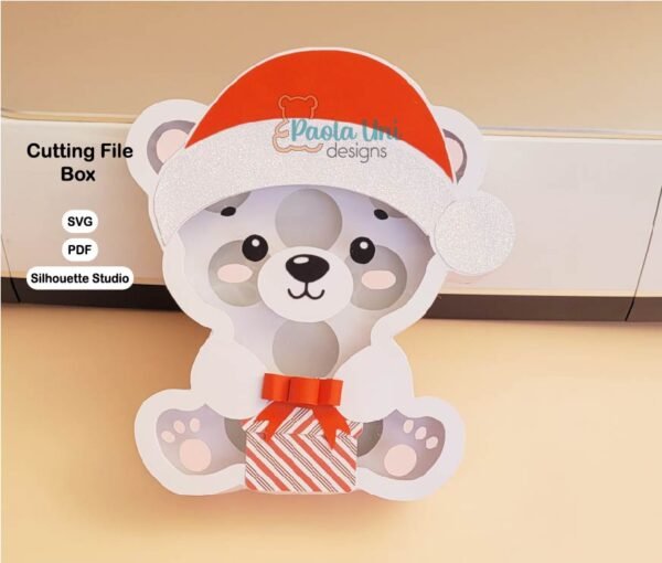 Caja En forma de oso para Navidad - Imagen 4