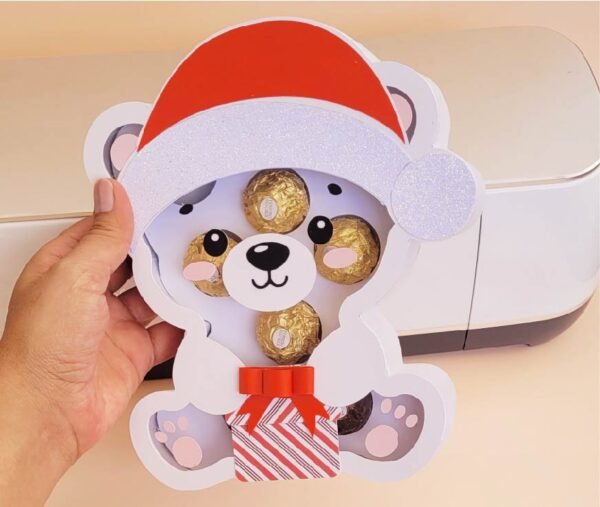 Caja En forma de oso para Navidad - Imagen 5