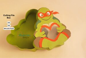 Archivo digital Caja en forma de tortuga san valentin