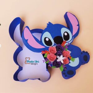 archivo para recortar y armar con flores, nivel experto Stitch