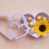 Digital Caja Corazón con soporte para chocolates