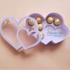 Digital Caja Corazón con soporte para chocolates