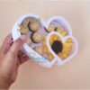 Digital Caja Corazón con soporte para chocolates