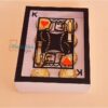 Archivo digital para recortar y armar caja en forma de carta de baraja naipe con soporte de chocolates