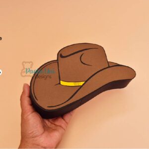 Price en dolares. Archivo para cortar y armar caja en forma de sombrero