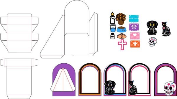 Archivo para recortar y armar altar  12 in alto - Imagen 2