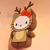 Archivo para recortar y armar caja en forma de kitty reno