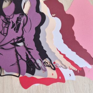 SCV, STUDIO, PDF En capas con forma de cantante