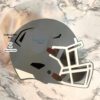 Archivo para recortar y armar caja en forma de casco de futbol Americano