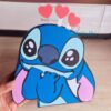 Archivo para recortar con cricut, tijera, cameo u otros plotter y armar caja en forma de stitch San Valentin