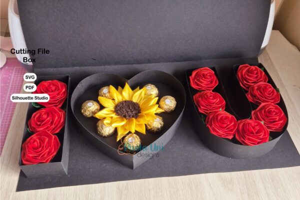 Archivo para recortar y armar caja Para San Valentin