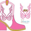 Archivo para cortar y armar caja en forma de bota, incluye mamá, MOM y diseño sin letras