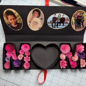 Archivo para recortar y armar caja MOM NO INCLUYE FLORES