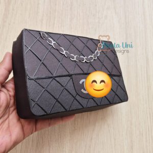 Archivo ó molde digital para recortar y armar caja en forma de cartera SVG-STUDIO-PDF