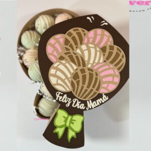 Archivo para cortar y armar caja en forma de conchas