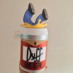 Archivo para recortar y armar caja en forma de cerveza