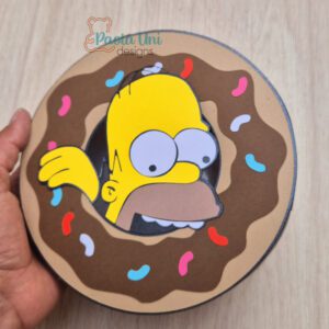 Archivo para cortar y armar caja en forma de dona PDF, SVG, STUDIO Homero