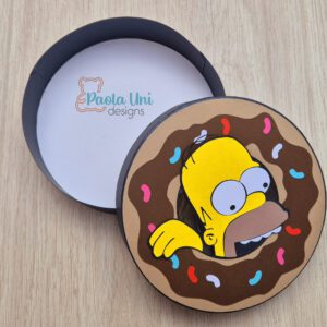 Archivo para cortar y armar caja en forma de dona PDF, SVG, STUDIO Homero