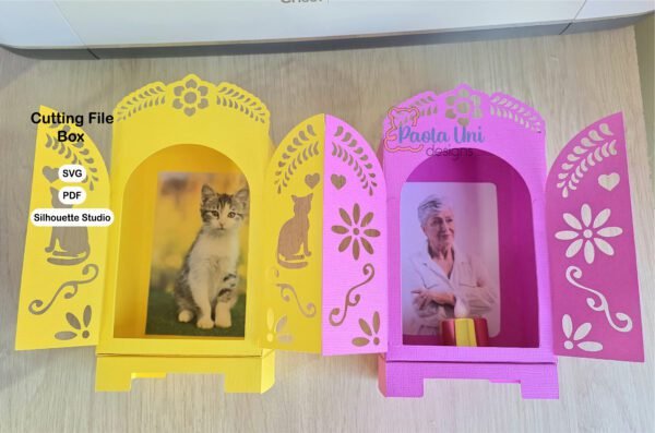Archivo para recortar y armar mini altar dia de los difuntos svg, studio, pdf, recibe en su correo electrónico - Imagen 2