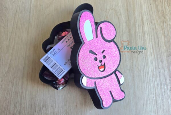 Archivo para recortar y armar caja en forma de cooky bts