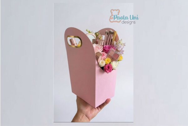 Archivo para recortar y armar caja para regalo personalizado, no compartir archivo ni revender, editable tamaño A4